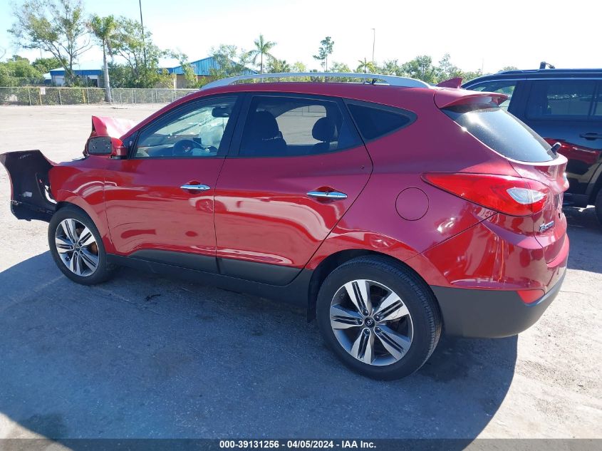 2014 Hyundai Tucson Limited VIN: KM8JU3AG7EU922282 Lot: 39131256