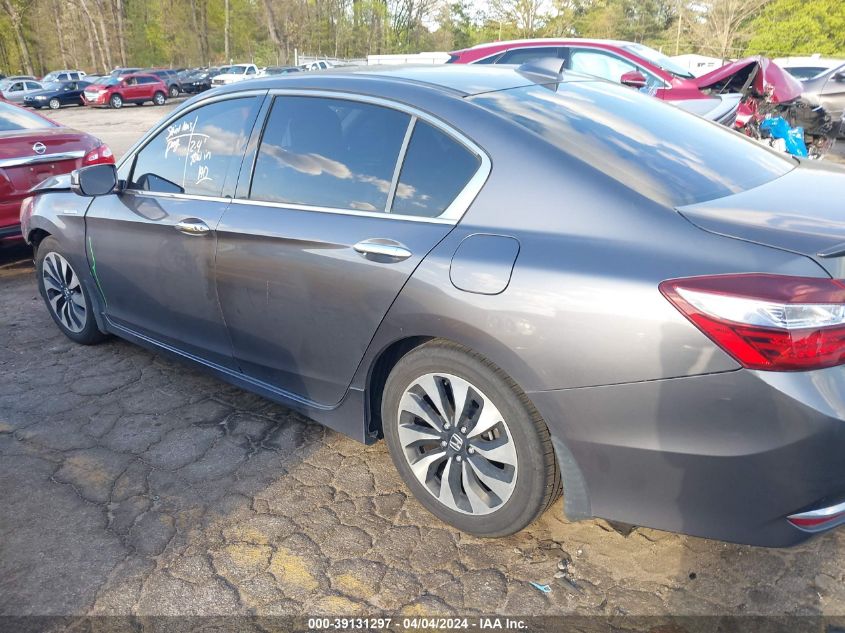 2017 Honda Accord Hybrid Touring VIN: JHMCR6F76HC028453 Lot: 39131297