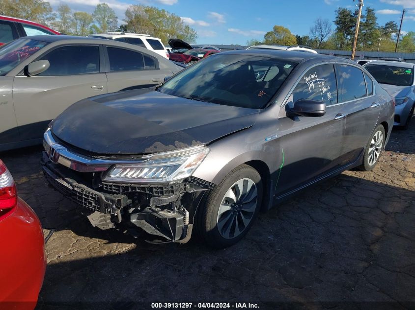 2017 Honda Accord Hybrid Touring VIN: JHMCR6F76HC028453 Lot: 39131297