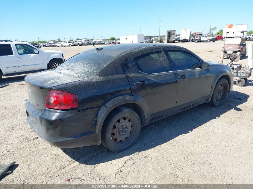 1C3CDZAB2DN548083 2013 Dodge Avenger Se