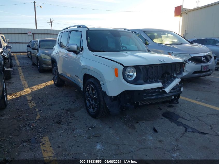 2018 Jeep Renegade Limited Fwd VIN: ZACCJADB0JPH05324 Lot: 39131550