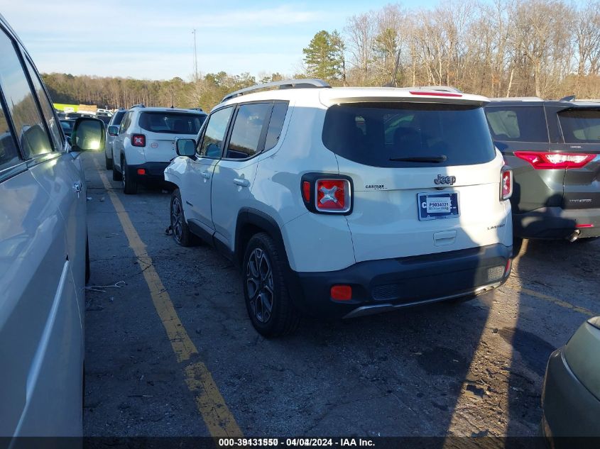 2018 Jeep Renegade Limited Fwd VIN: ZACCJADB0JPH05324 Lot: 39131550