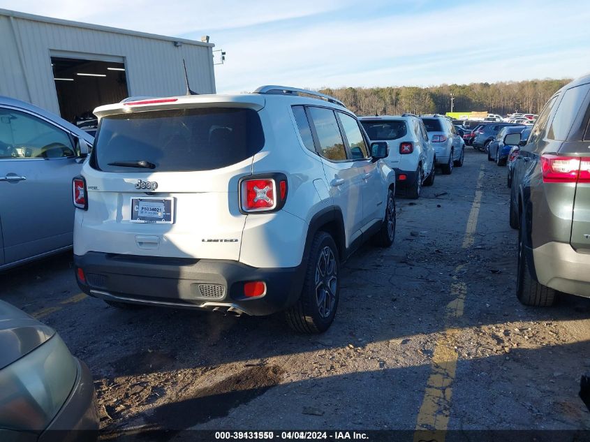 2018 Jeep Renegade Limited Fwd VIN: ZACCJADB0JPH05324 Lot: 39131550