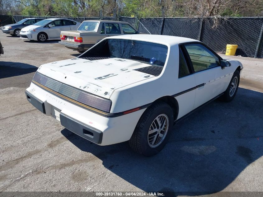 1985 Pontiac Fiero Sport VIN: 1G2PM37R9FP235123 Lot: 39131760