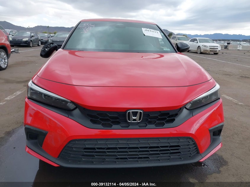 VIN 19XFL2H8XNE013196 2022 HONDA CIVIC SPORT