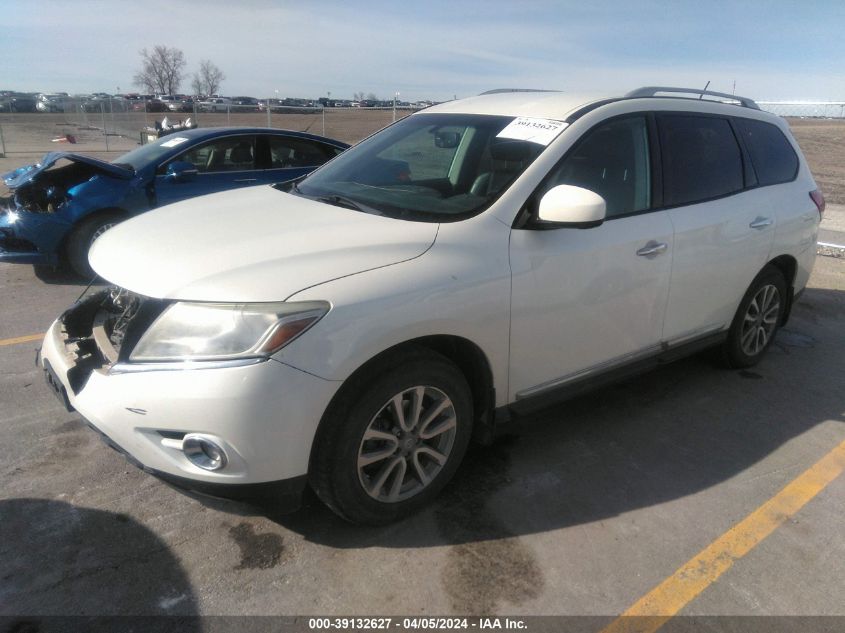 2016 Nissan Pathfinder Sl VIN: 5N1AR2MM5GC645041 Lot: 39132627