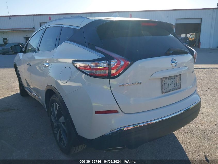 2017 Nissan Murano S/Sl/Sv/Platinum VIN: 5N1AZ2MG6HN112888 Lot: 40656387