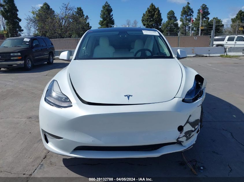 2021 Tesla Model Y Long Range Dual Motor All-Wheel Drive VIN: 5YJYGDEE1MF095766 Lot: 39132788