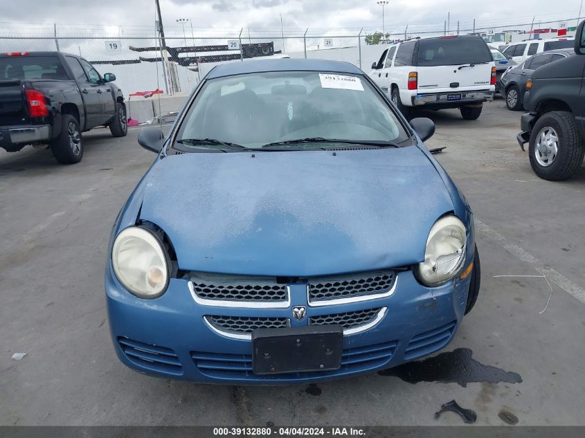 2004 Dodge Neon Se VIN: 1B3ES26C64D539526 Lot: 39132880