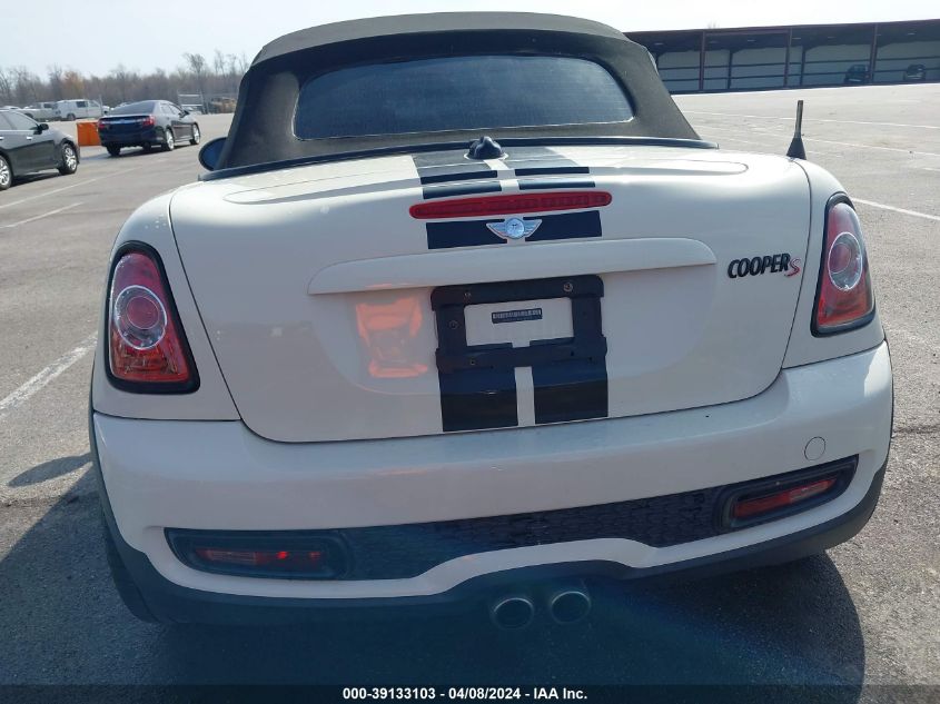 2013 Mini Roadster Cooper S VIN: WMWSY3C54DT593759 Lot: 39133103