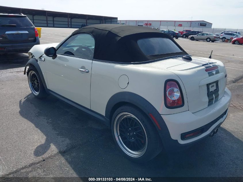 2013 Mini Roadster Cooper S VIN: WMWSY3C54DT593759 Lot: 39133103