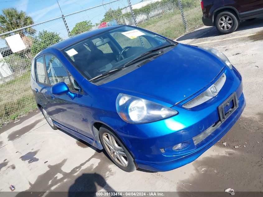 JHMGD38687S027716 | 2007 HONDA FIT