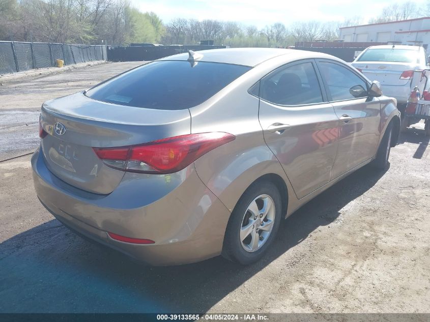 2014 Hyundai Elantra Se VIN: 5NPDH4AE1EH506409 Lot: 39133565