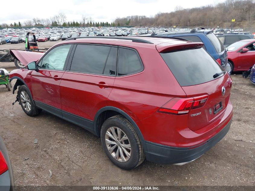 2018 Volkswagen Tiguan 2.0T S VIN: 3VV0B7AX5JM078305 Lot: 39133636