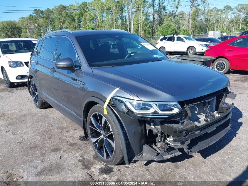 2022 VOLKSWAGEN TIGUAN 2.0T SEL R-LINE - 3VV4B7AX7NM102899