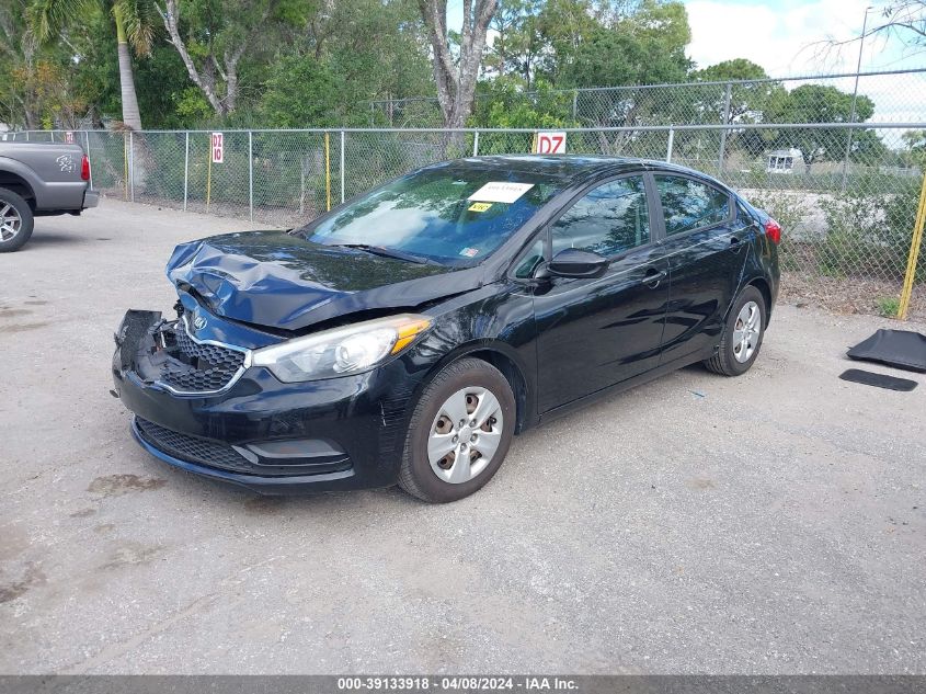 2016 Kia Forte Lx VIN: KNAFK4A64G5615479 Lot: 39133918