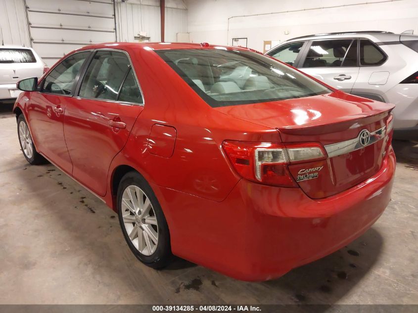 2012 Toyota Camry Hybrid Xle VIN: 4T1BD1FK4CU042160 Lot: 39134285