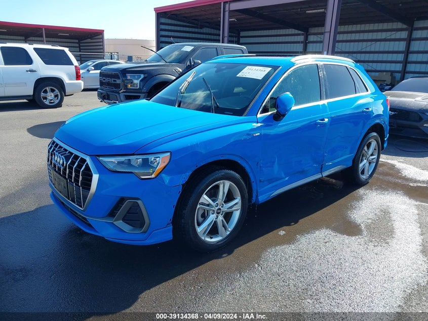 2022 Audi Q3 Premium 45 Tfsi S Line Quattro Tiptronic VIN: WA1DECF36N1023557 Lot: 39134368
