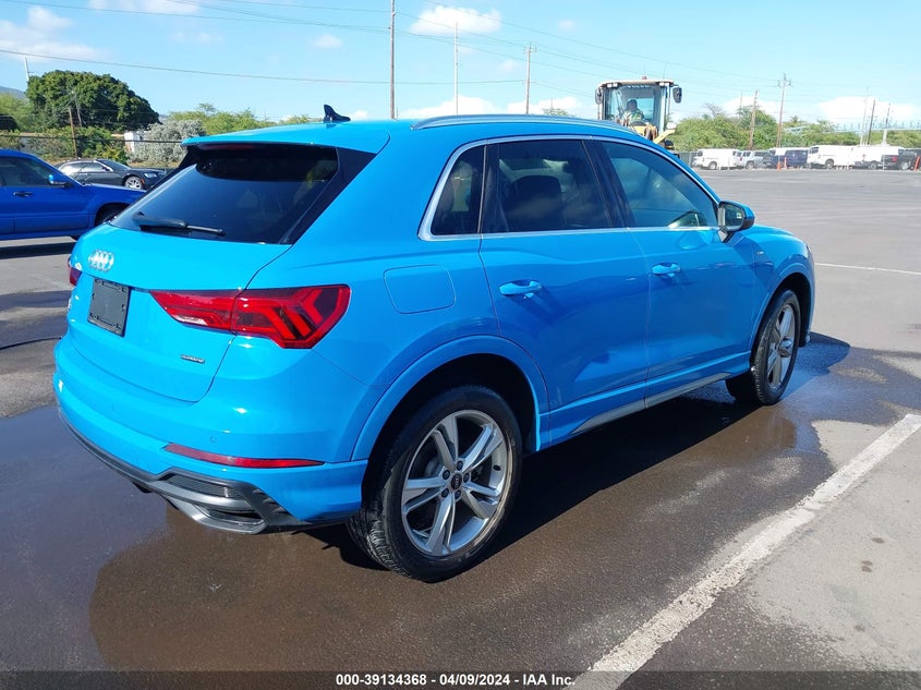 2022 Audi Q3 Premium 45 Tfsi S Line Quattro Tiptronic VIN: WA1DECF36N1023557 Lot: 39134368