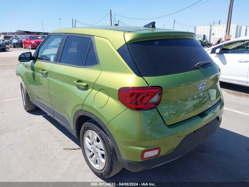 2022 Hyundai Venue Se VIN: KMHRB8A39NU154484 Lot: 39134533