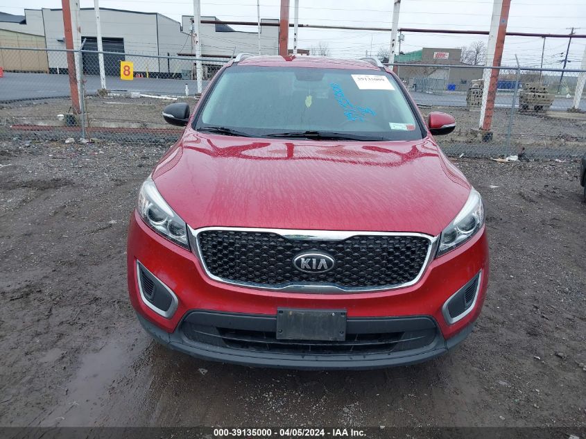 2016 Kia Sorento 2.4L Lx VIN: 5XYPG4A35GG055526 Lot: 39135000