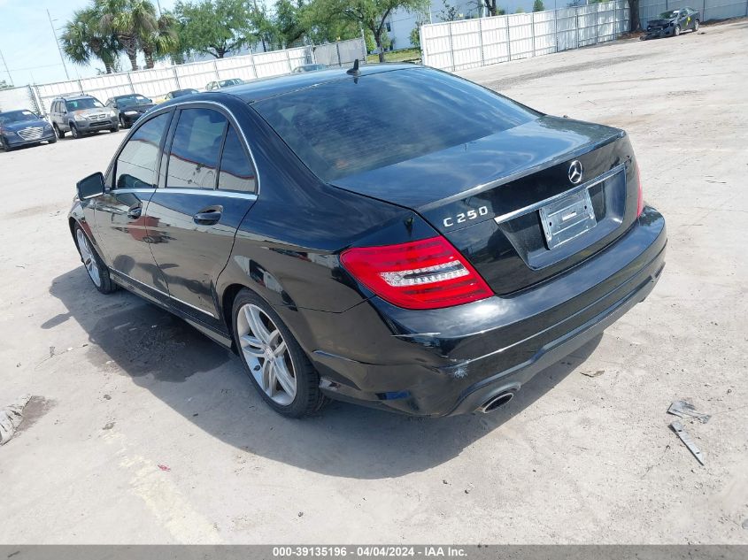 WDDGF4HB3DA762027 | 2013 MERCEDES-BENZ C 250