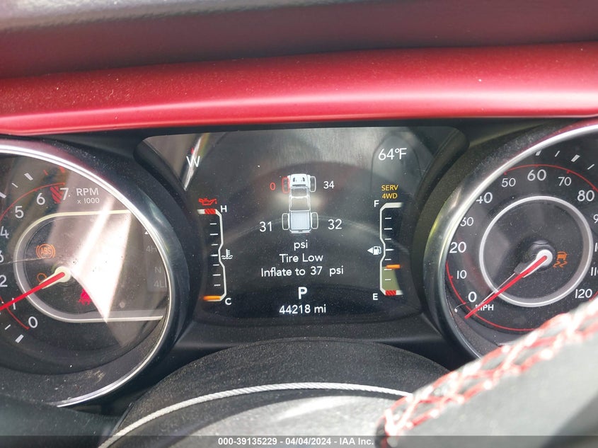 2022 JEEP GLADIATOR 3.6L V-6 DOHC, VVT, (VIN: 1C6JJTBG1NL135515