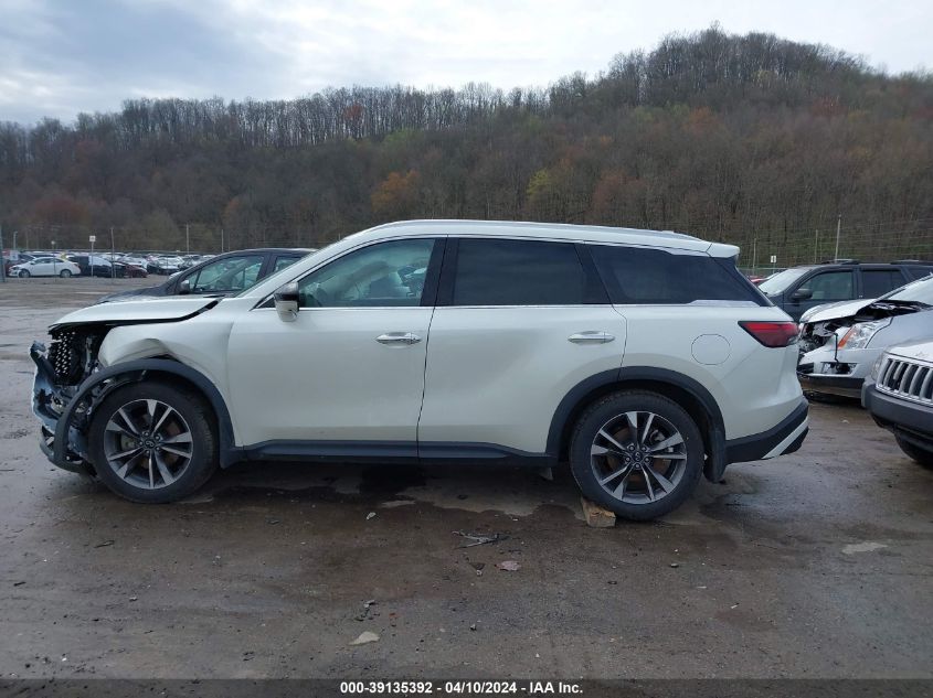 2023 Infiniti Qx60 Luxe Awd VIN: 5N1DL1FSXPC345225 Lot: 39135392