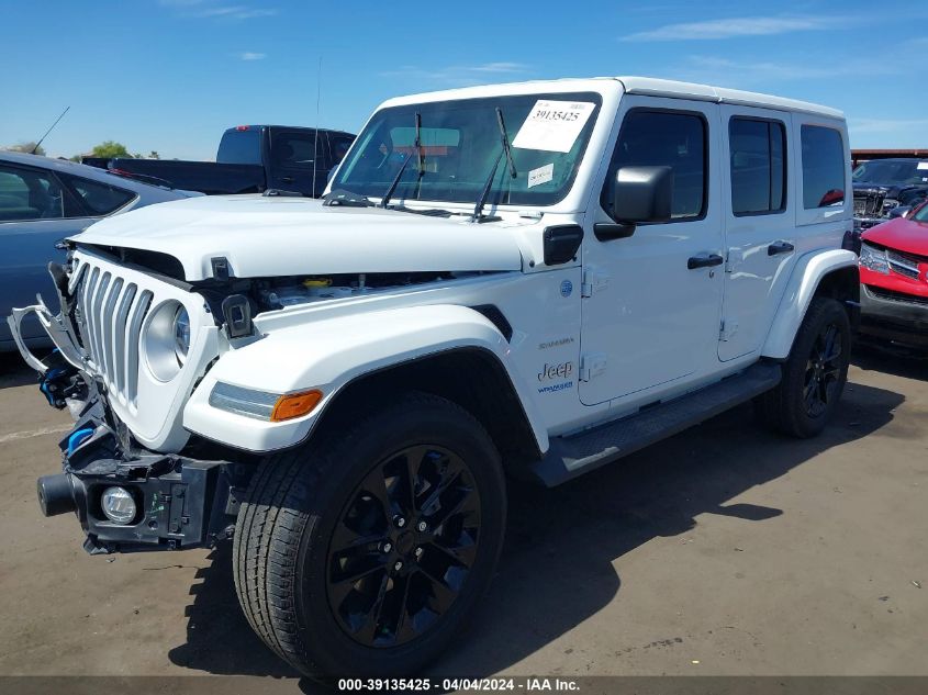 2022 Jeep Wrangler 4Xe Unlimited Sahara 4X4 VIN: 1C4JJXP62NW170059 Lot: 39135425