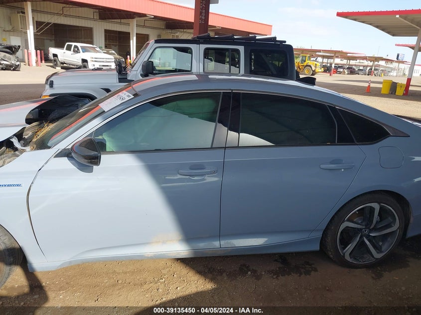 VIN 1HGCV3F22NA024439 2022 HONDA ACCORD HYBRID SPORT