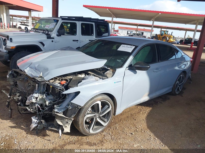 VIN 1HGCV3F22NA024439 2022 HONDA ACCORD HYBRID SPORT