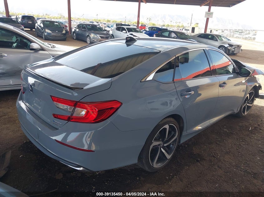 VIN 1HGCV3F22NA024439 2022 HONDA ACCORD HYBRID SPORT
