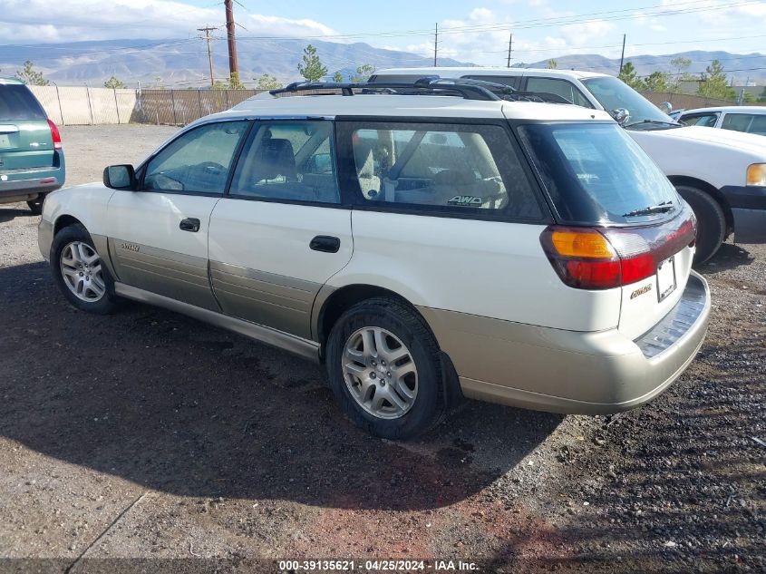 2002 Subaru Legacy Outback VIN: 4S3BH665927640354 Lot: 39135621