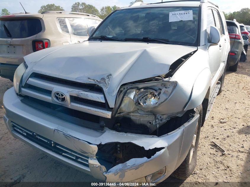 2004 Toyota 4Runner Limited V6 VIN: JTEBU17RX40039087 Lot: 39136445