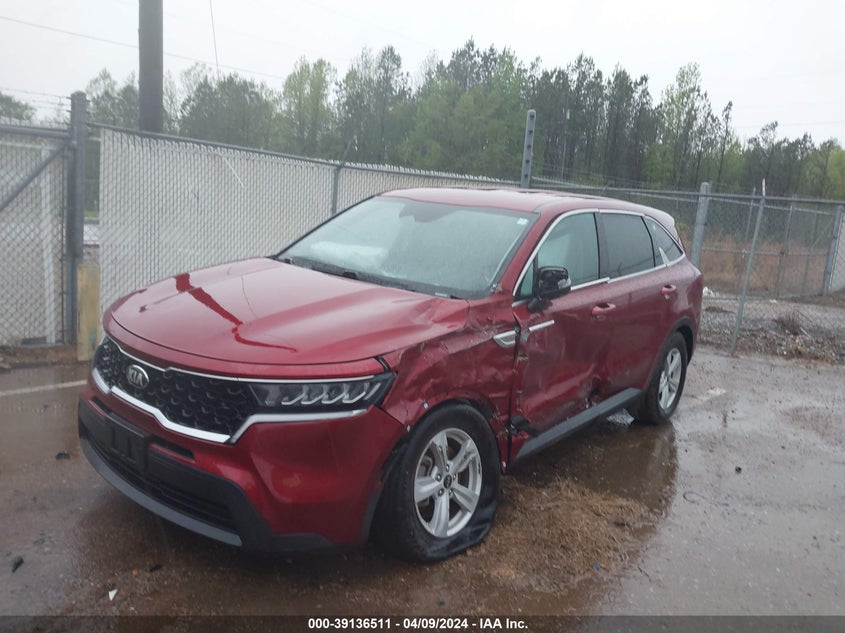 VIN 5XYRG4LCXMG028744 2021 KIA SORENTO LX