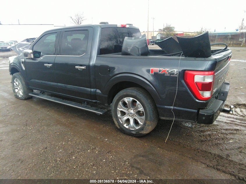 VIN 1FTFW1E8XMFA07862 2021 FORD F-150 PLATINUM