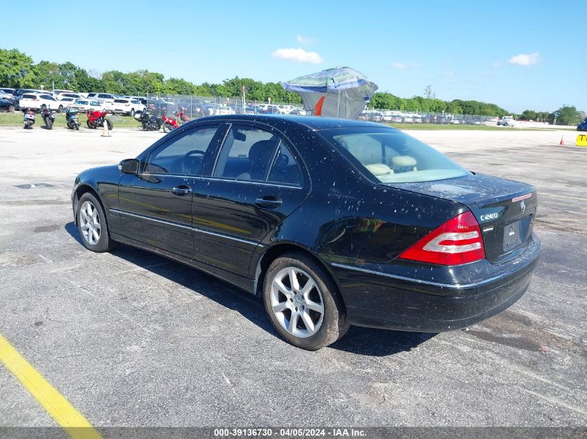 WDBRF54J47A922568 | 2007 MERCEDES-BENZ C 280