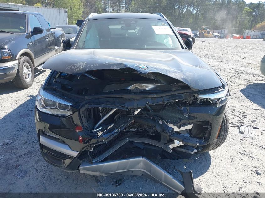 2019 BMW X3 Sdrive30I VIN: 5UXTR7C50KLF34587 Lot: 39136780