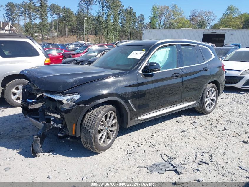 5UXTR7C50KLF34587 2019 BMW X3 Sdrive30I