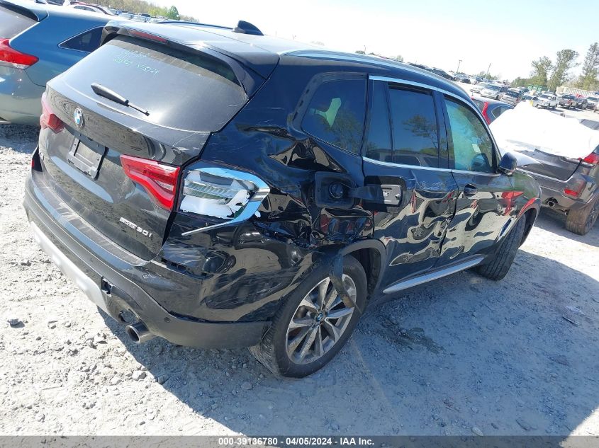 2019 BMW X3 Sdrive30I VIN: 5UXTR7C50KLF34587 Lot: 39136780