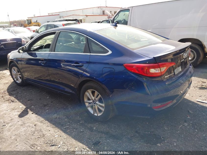 2017 Hyundai Sonata Se VIN: 5NPE24AFXHH579460 Lot: 39136978