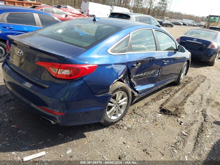 2017 Hyundai Sonata Se VIN: 5NPE24AFXHH579460 Lot: 39136978