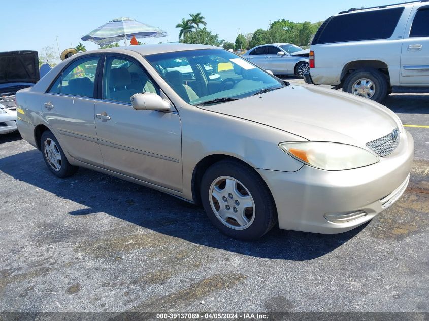 4T1BE32K32U018249 | 2002 TOYOTA CAMRY