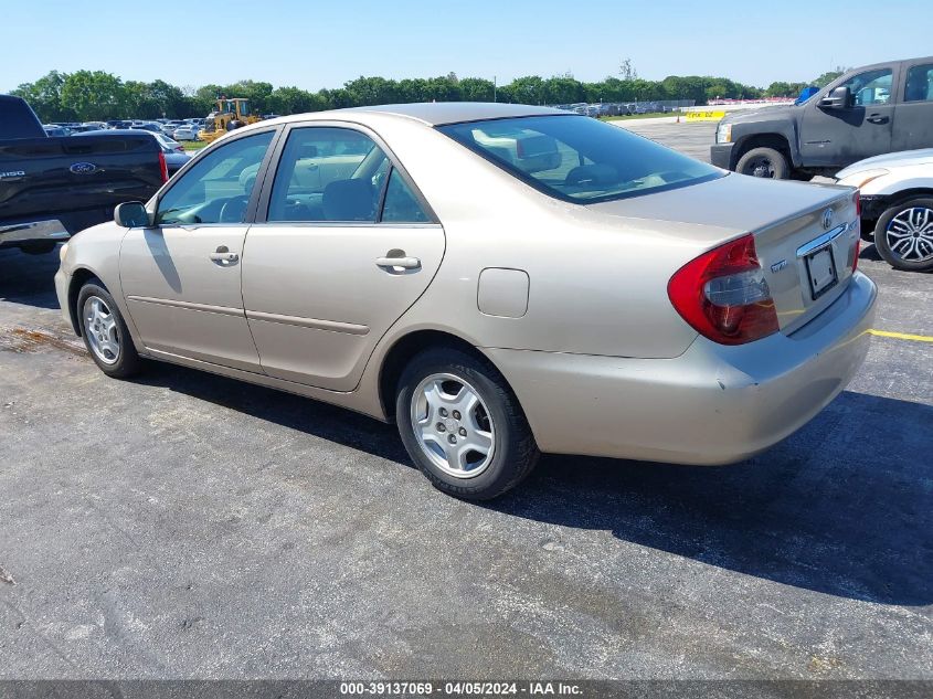 4T1BE32K32U018249 | 2002 TOYOTA CAMRY