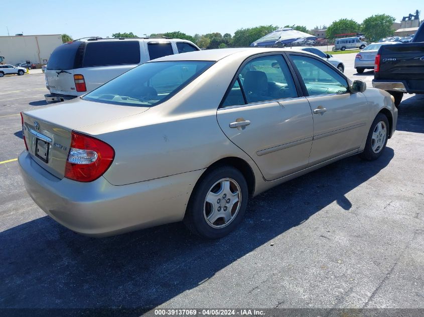 4T1BE32K32U018249 | 2002 TOYOTA CAMRY