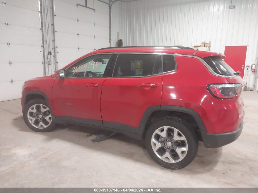 2021 Jeep Compass Limited 4X4 VIN: 3C4NJDCB0MT527472 Lot: 39137146