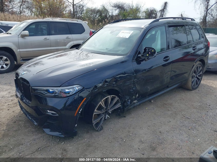 2022 BMW X7 M50I VIN: 5UXCX6C00N9M67086 Lot: 39137150
