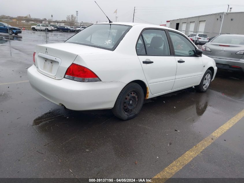 2004 Mitsubishi Lancer Es VIN: JA3AJ26E14U060561 Lot: 39137195