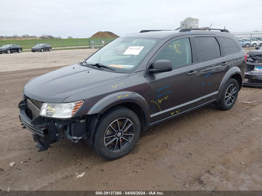 VIN 3C4PDCAB0HT662339 2017 DODGE JOURNEY SE