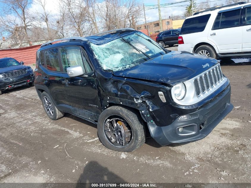 2017 Jeep Renegade Limited 4X4 VIN: ZACCJBDB3HPF13251 Lot: 39137699